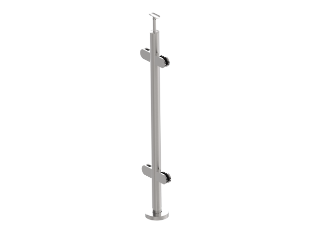 Stainless steel pole, VK-straight AISI304, D42,4/4
